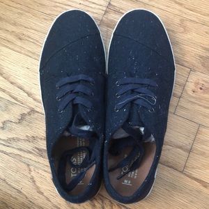 TOMS Men’s Navy Blue Lace Up Paseo Sneakers Shoes